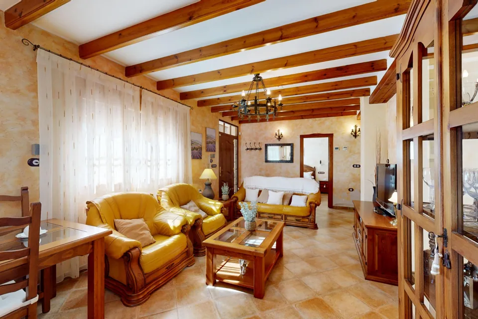 Salón y comedor de la casa